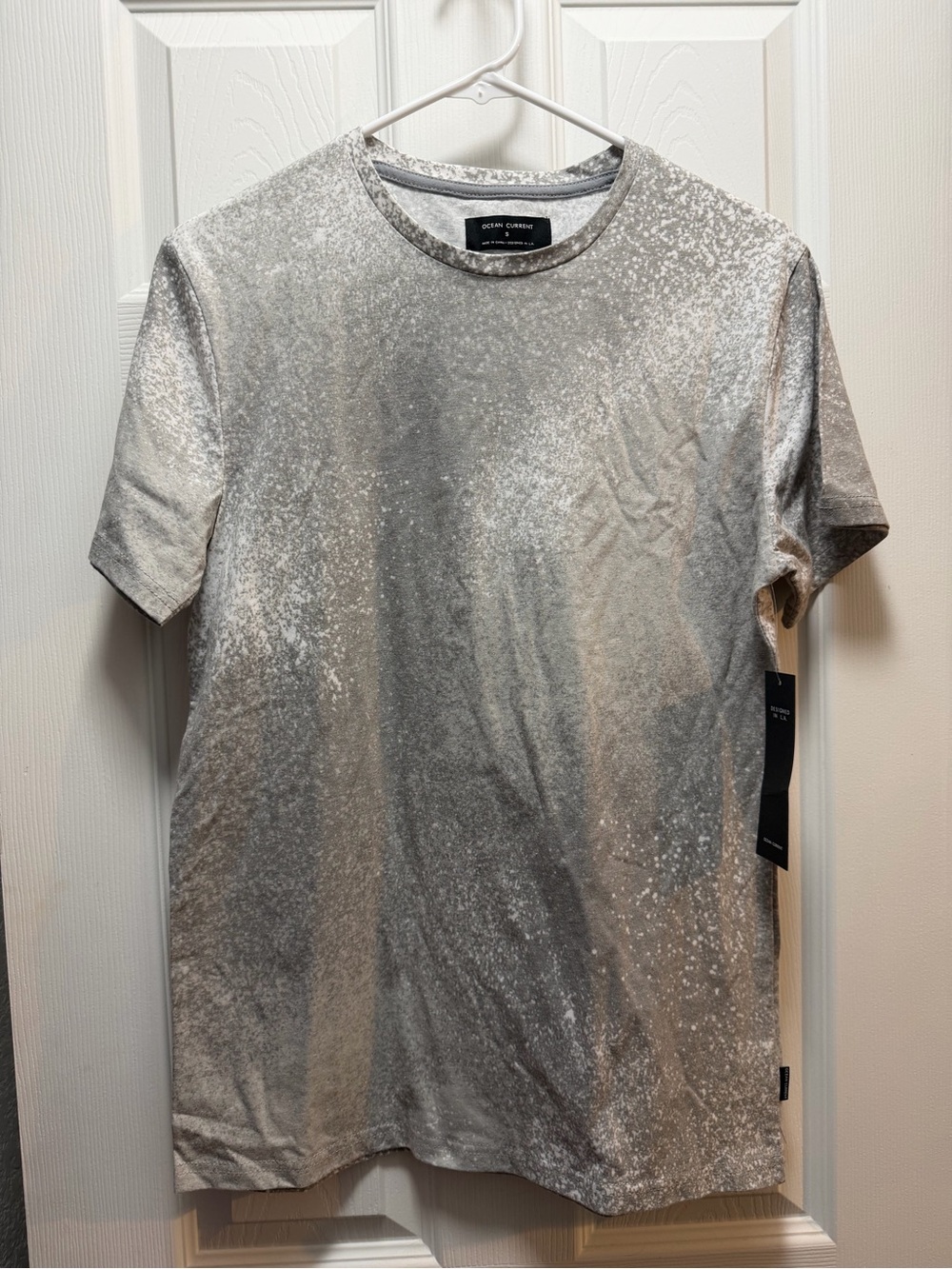 Ocean Current Men's Silver Speckle Short Sleeve Crew Tee